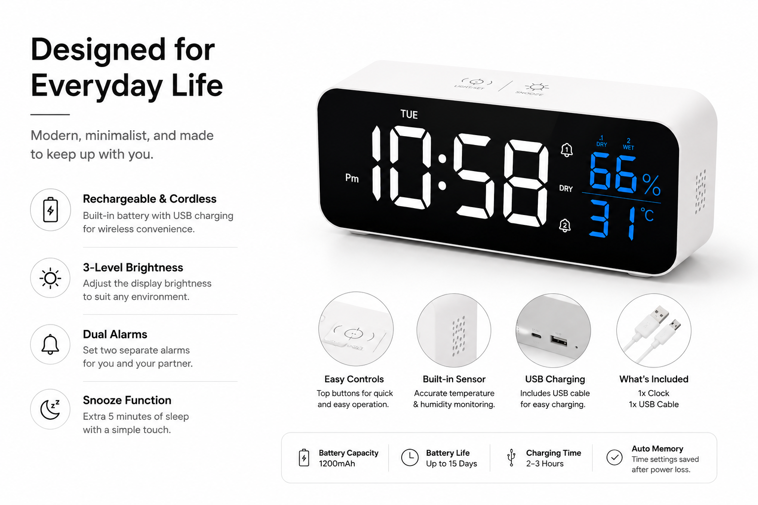 AuraTime™ Smart Clock