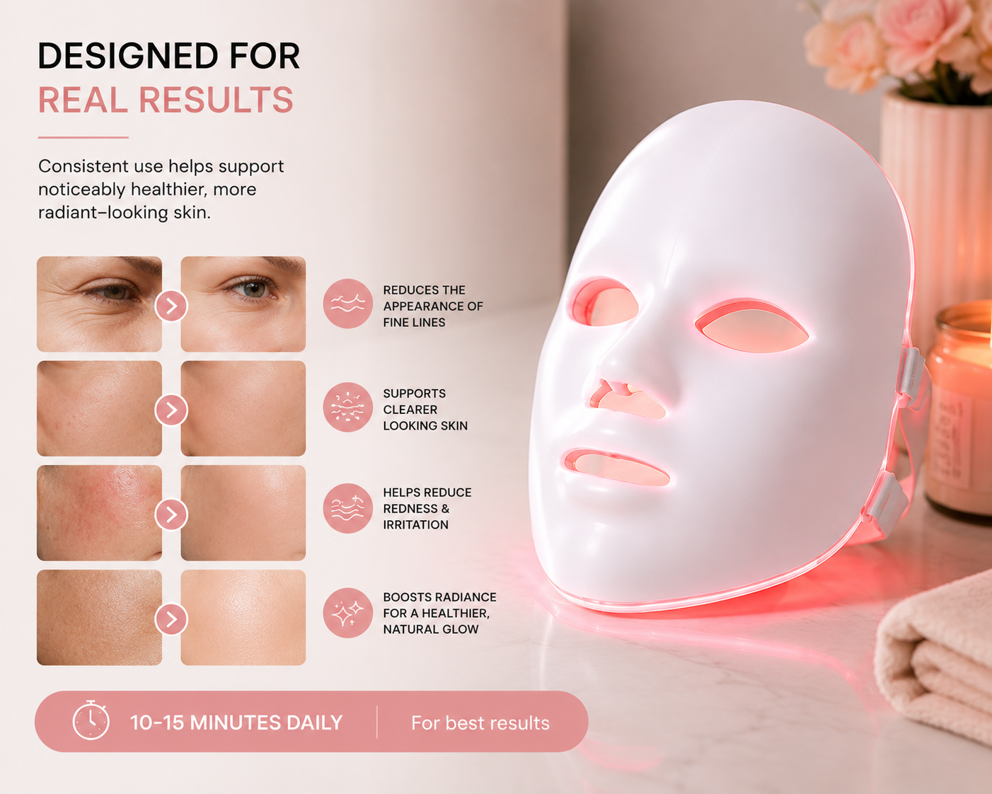 GlowVora™ LED Therapy Mask